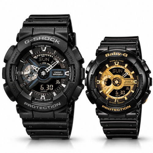 Парні годинники Casio GA-110-1BER & BA-110-1AER