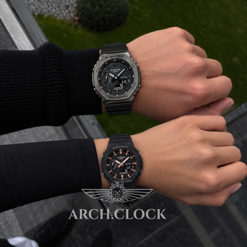 Парні годинники Casio GM-2100BB-1AER & GMA-S2100-1AER, фото 2