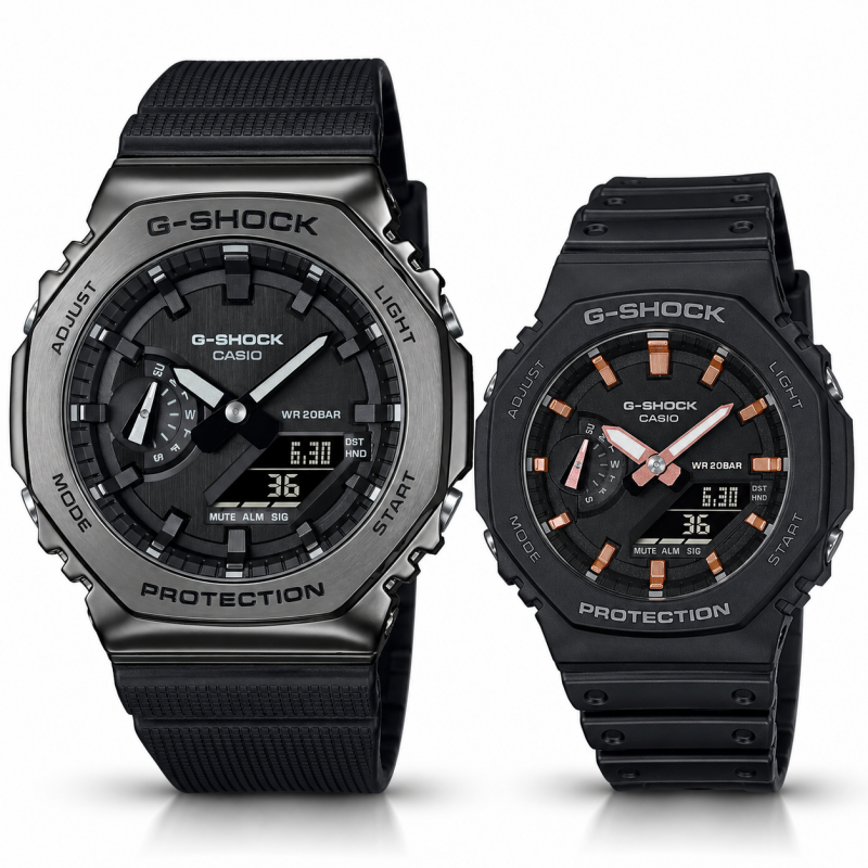 Парні годинники Casio GM-2100BB-1AER & GMA-S2100-1AER, фото 1