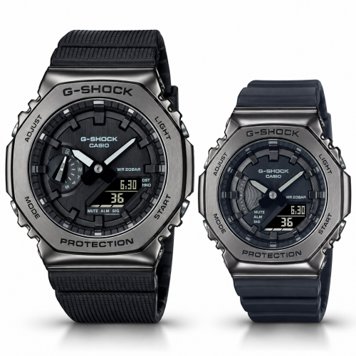Парні годинники Casio GM-2100BB-1AER & GM-S2100B-8AER