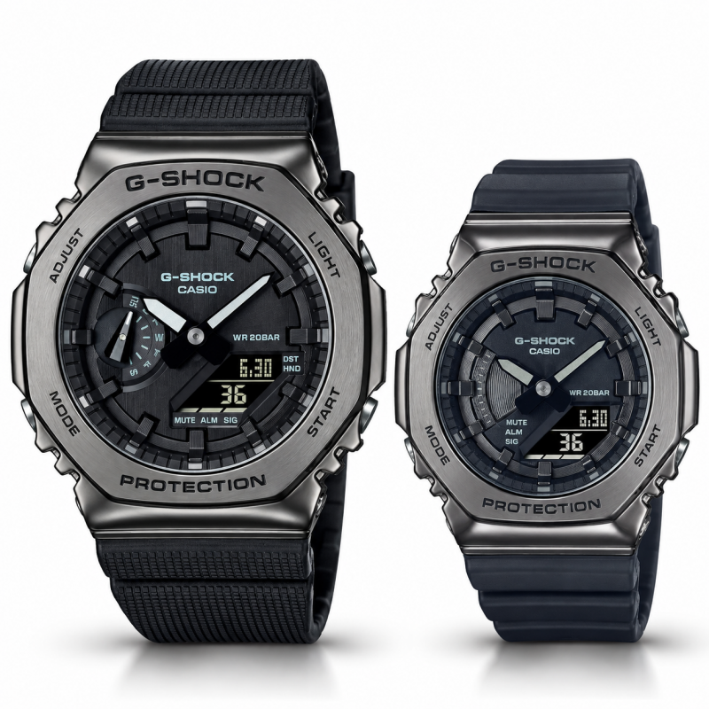 Парні годинники Casio GM-2100BB-1AER & GM-S2100B-8AER, фото 1