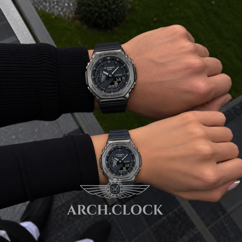 Парні годинники Casio GM-2100BB-1AER & GM-S2100B-8AER, фото 2