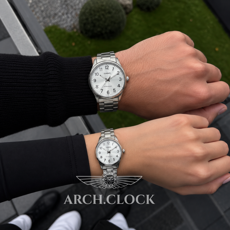 Парні годинники Casio MTP-V001D-7BUDF & LTP-V001D-7B, фото 2