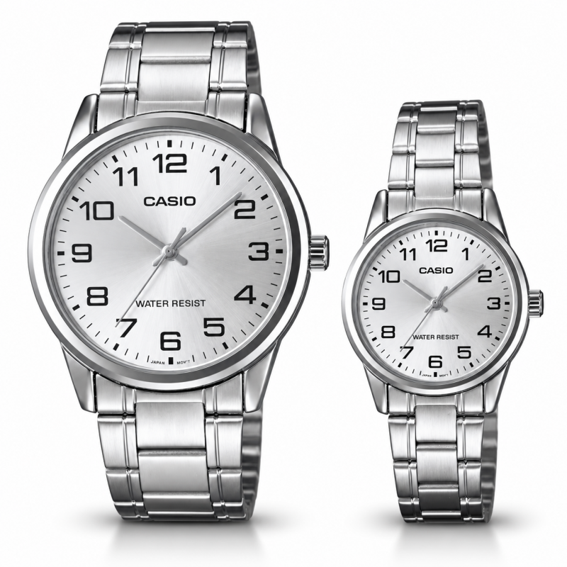 Парні годинники Casio MTP-V001D-7BUDF & LTP-V001D-7B, фото 1