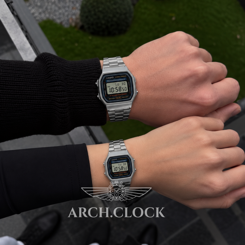 Парні годинники Casio A168WA-1YES & LA680WA-1EF, фото 2