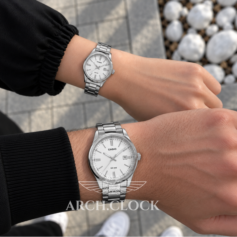Парні годинники Casio MTP-1302PD-7A1VEF & LTP-1302PD-7A1VEG, фото 2