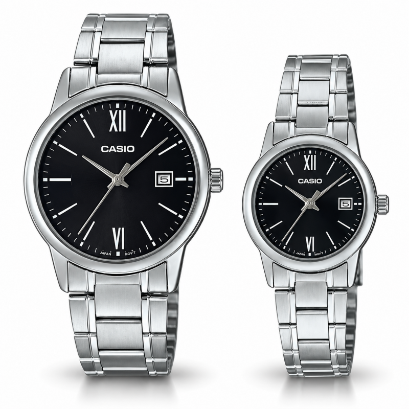 Парные часы Casio MTP-V002D-1B3 & LTP-V002L-1B3, фото 1