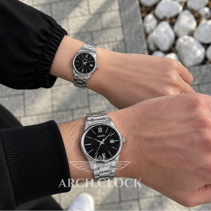 Парные часы Casio MTP-V002D-1B3 & LTP-V002L-1B3, фото 2