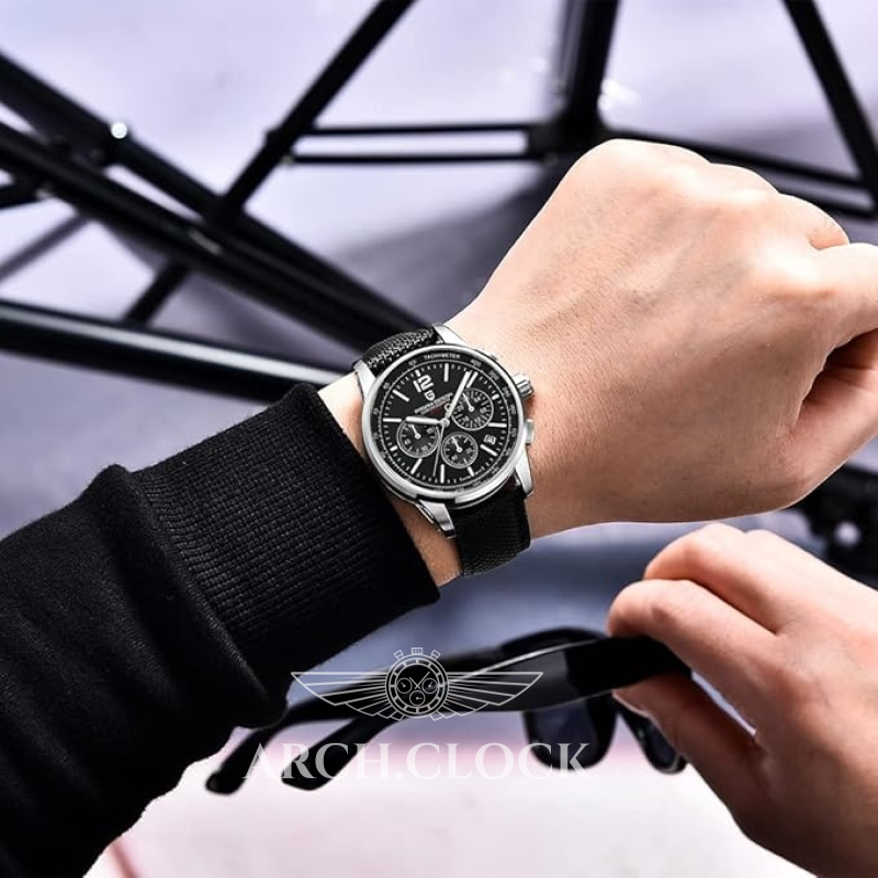 Годинник Pagani Design YS008 Silver-Black, фото 2