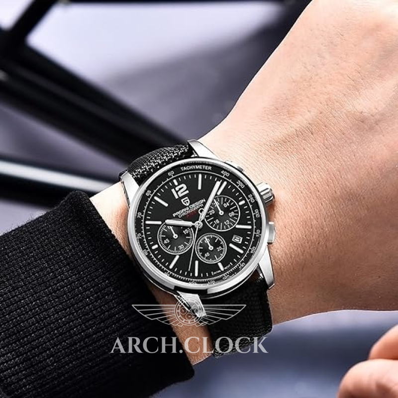 Годинник Pagani Design YS008 Silver-Black, фото 4