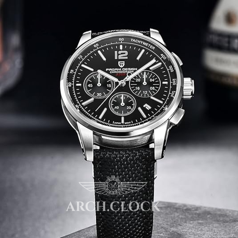 Годинник Pagani Design YS008 Silver-Black, фото 5