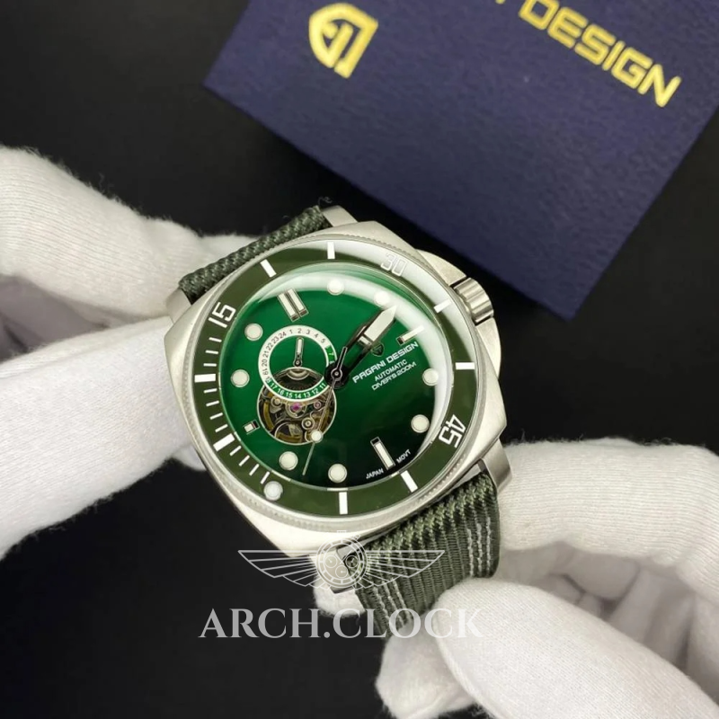 Часы Pagani Design PD-1736 Silver-Green, фото 4