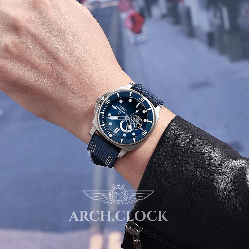 Часы Pagani Design PD-1736 Silver-Blue Nylon, фото 6