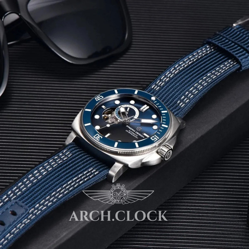 Часы Pagani Design PD-1736 Silver-Blue Nylon, фото 3