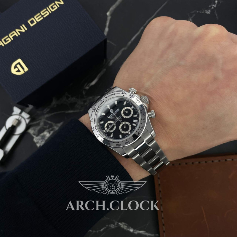 Годинник Pagani Design PD-1727 Silver-Black, фото 7