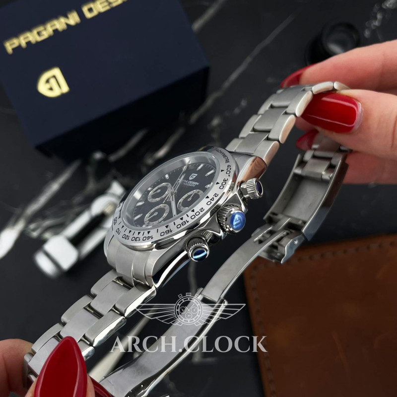 Годинник Pagani Design PD-1727 Silver-Black, фото 5