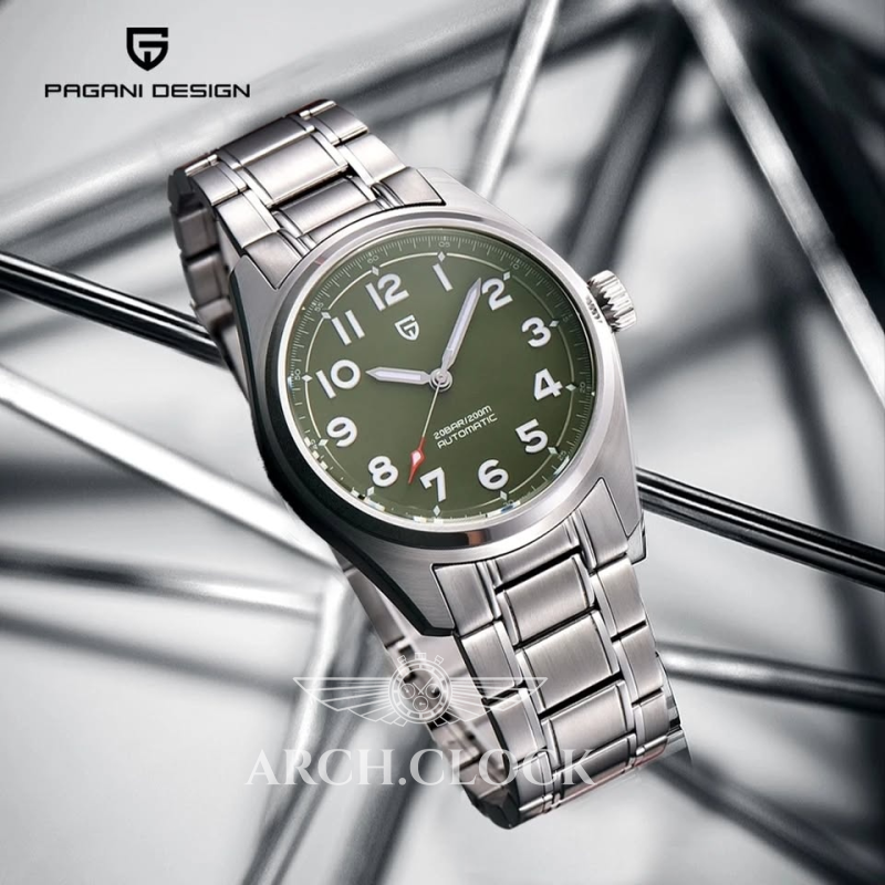 Годинник Pagani Design PD-1717 Silver-Green, фото 2