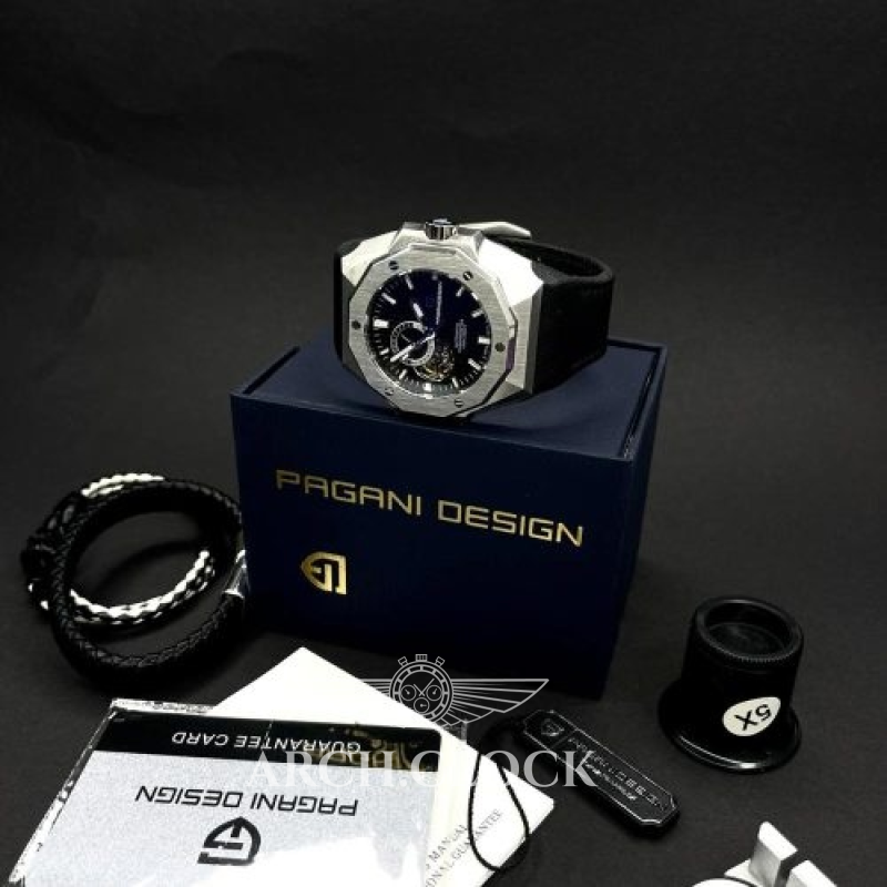 Годинник Pagani Design PD-YS010 Silver-Black-Black, фото 7