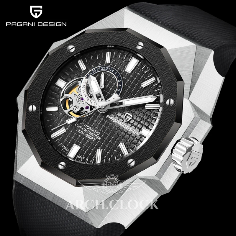 Годинник Pagani Design PD-YS010 Silver-Black-Black, фото 2