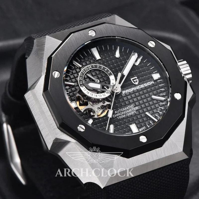 Годинник Pagani Design PD-YS010 Silver-Black-Black, фото 5