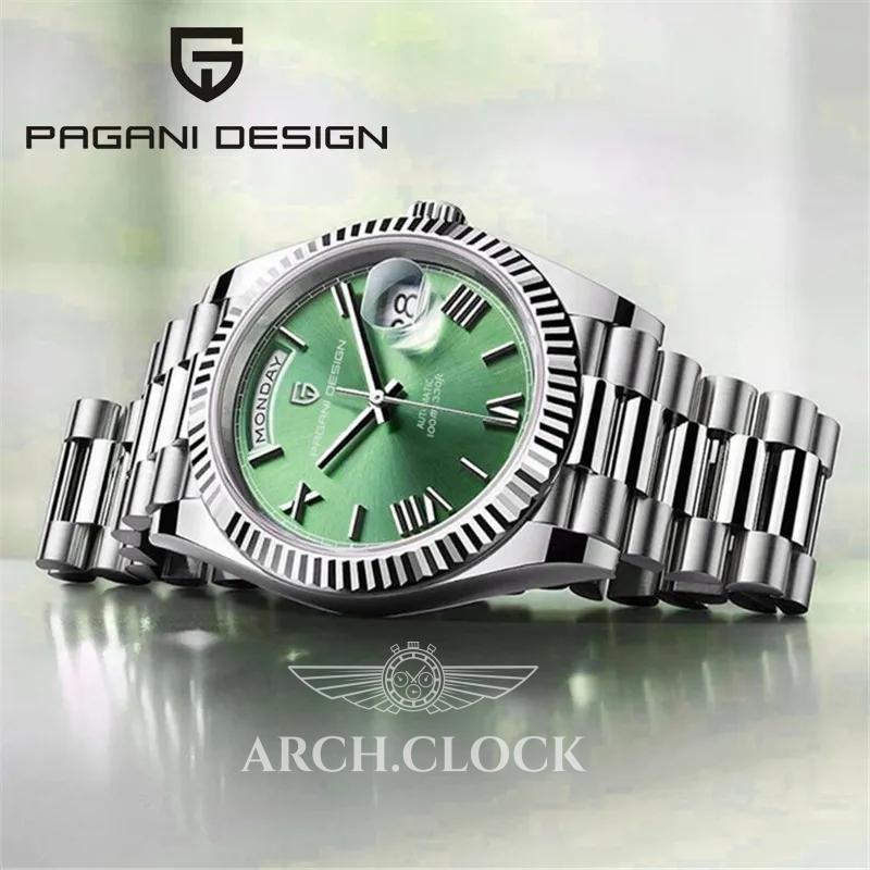 Годинник Pagani Design PD-1752 Silver-Green, фото 2