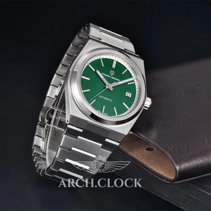 Годинник Pagani Design PD-1753 Silver-Green, фото 6
