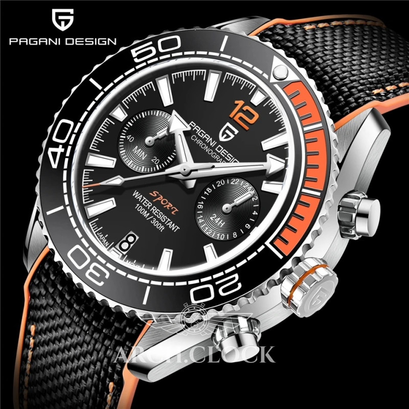 Годинник Pagani Design PD-1711 Silver-Black, фото 2
