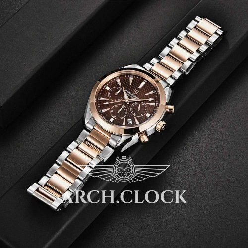 Pagani Design PD-1712 Silver-Rose Gold-Brown