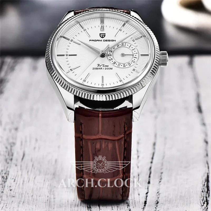 Годинник Pagani Design PD-1689 Silver-White-Brown, фото 3