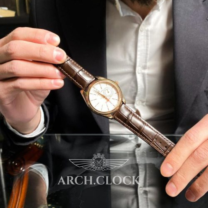 Годинник Pagani Design PD-1689 Gold-White-Brown, фото 7