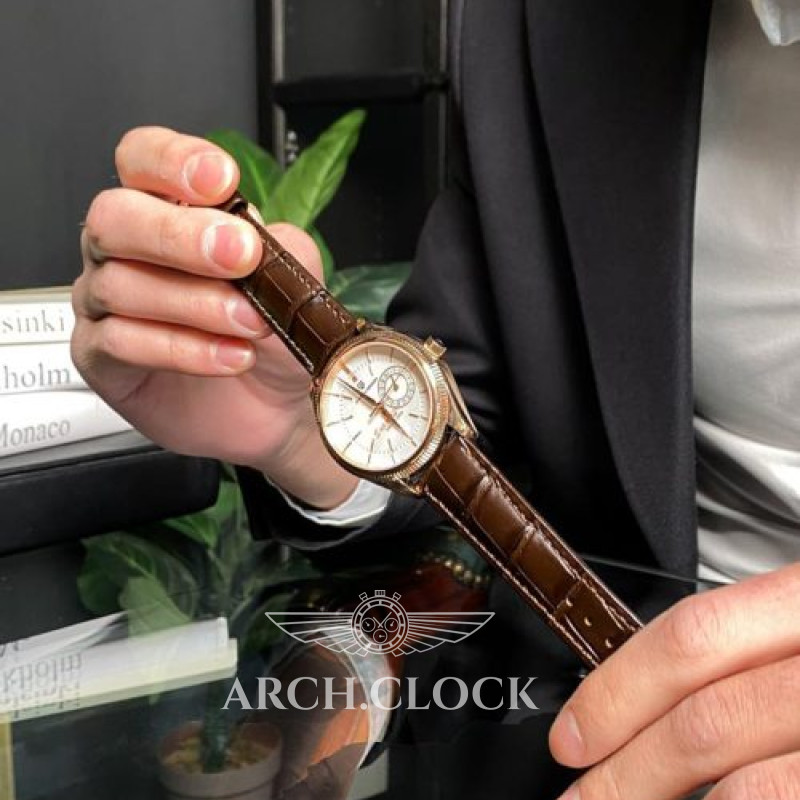 Годинник Pagani Design PD-1689 Gold-White-Brown, фото 5