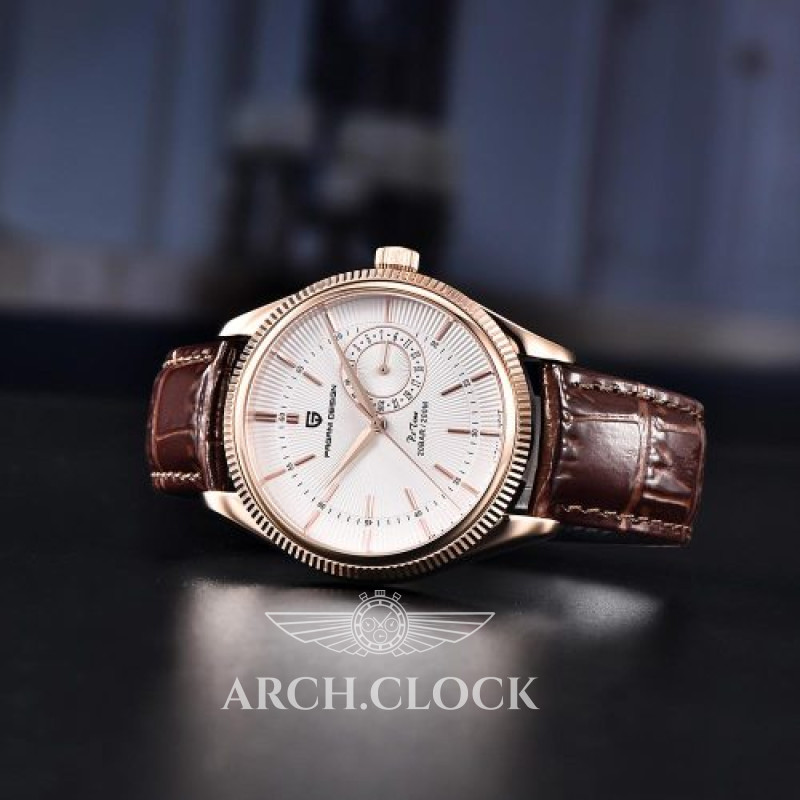 Годинник Pagani Design PD-1689 Gold-White-Brown, фото 3