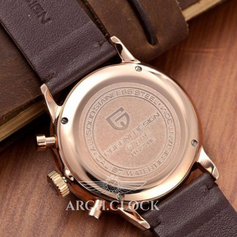 Годинник Pagani Design PD-2720 Gold-White-Brown, фото 3