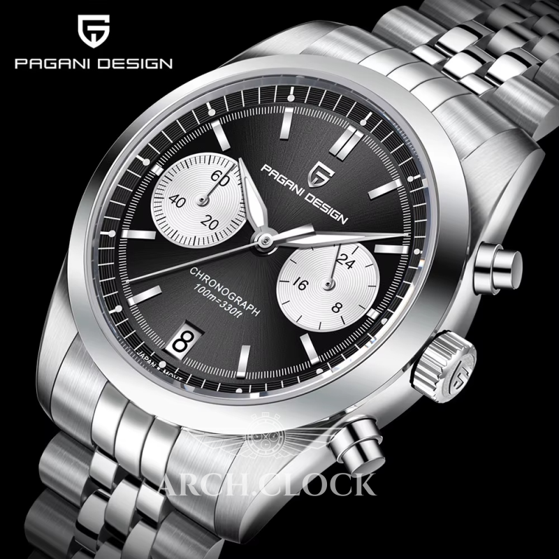 Годинник Pagani Design PD-1775 Silver-Black, фото 2