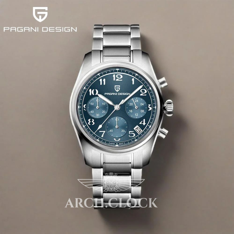 Годинник Pagani Design PD-1773 Silver-Blue, фото 4