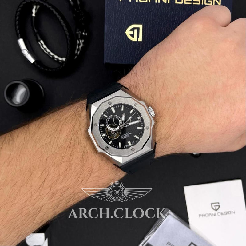 Годинник Pagani Design PD-YS010 Silver-Black, фото 2