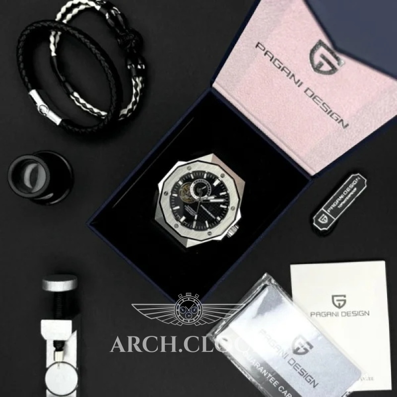 Годинник Pagani Design PD-YS010 Silver-Black, фото 10