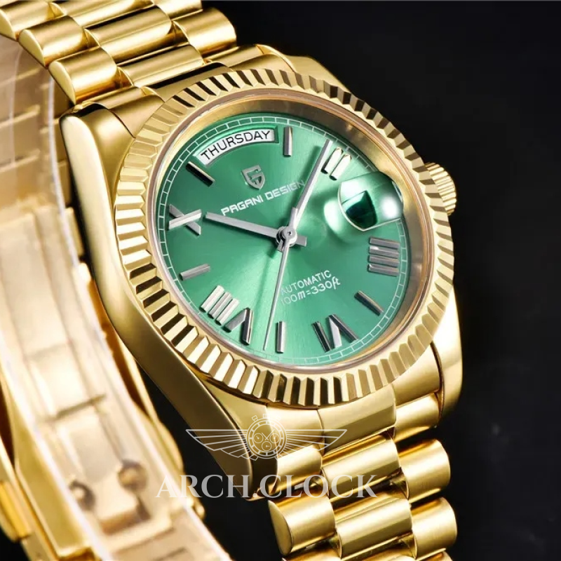 Годинник Pagani Design PD-1783 Gold-Green, фото 3
