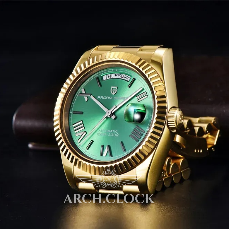 Годинник Pagani Design PD-1783 Gold-Green, фото 5