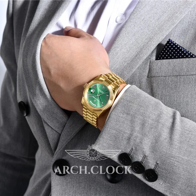 Годинник Pagani Design PD-1783 Gold-Green, фото 6