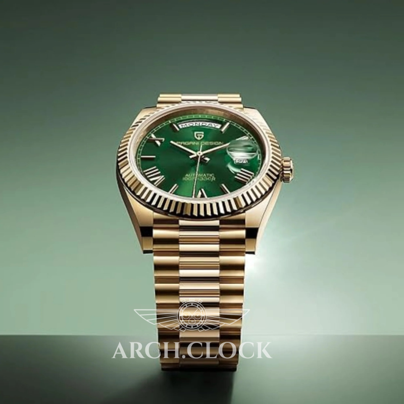 Годинник Pagani Design PD-1783 Gold-Green, фото 8