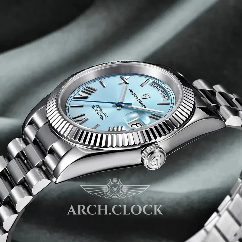 Годинник Pagani Design Day-Date PD-1783 Silver-Tiffany, фото 3