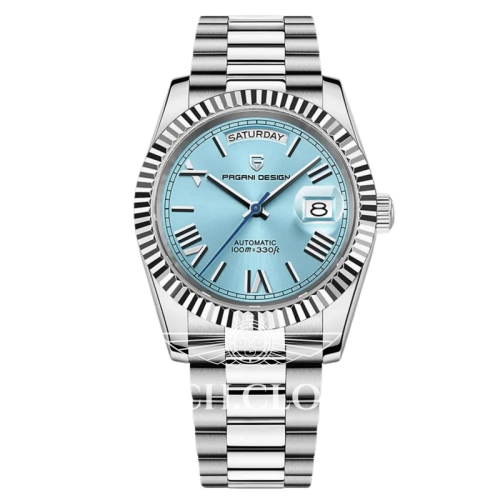 Pagani Design Day-Date PD-1783 Silver-Tiffany