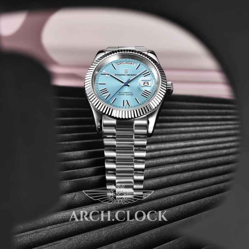 Годинник Pagani Design Day-Date PD-1783 Silver-Tiffany, фото 6