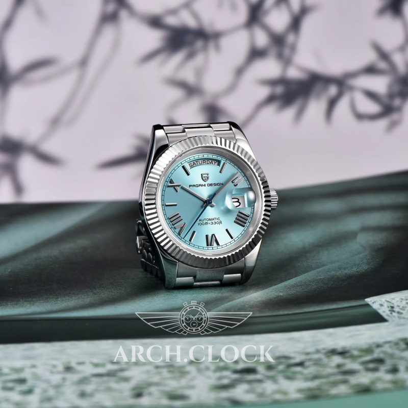 Годинник Pagani Design Day-Date PD-1783 Silver-Tiffany, фото 9