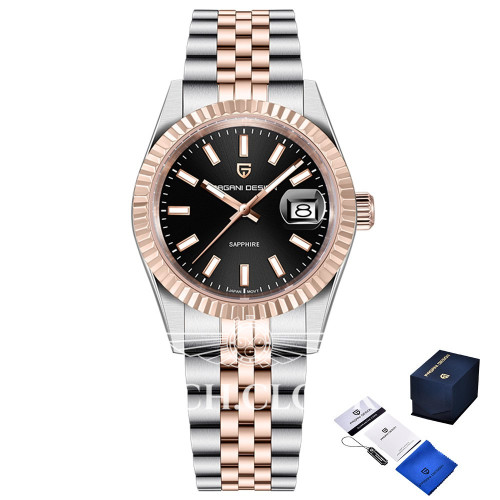 Pagani Design PD-1794M Silver-Rose Gold-Black