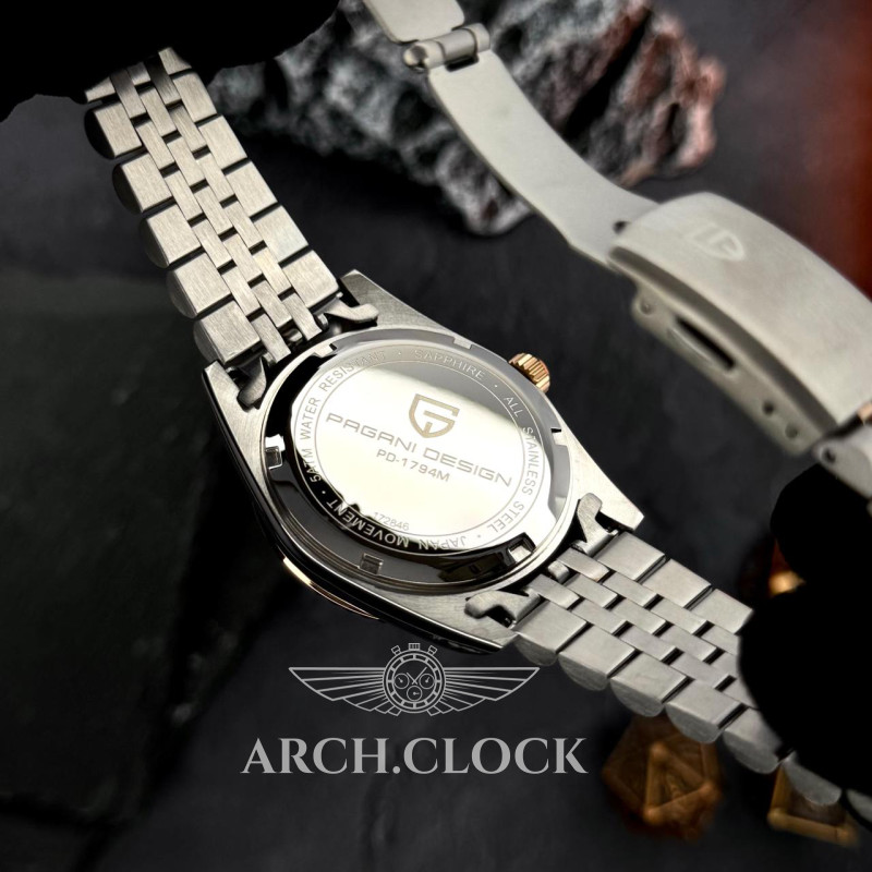 Годинник Pagani Design PD-1794M Silver-Rose Gold-Black, фото 7