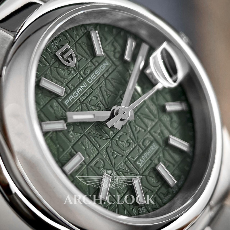 Часы Pagani Design PD-1794L Silver-Green, фото 7