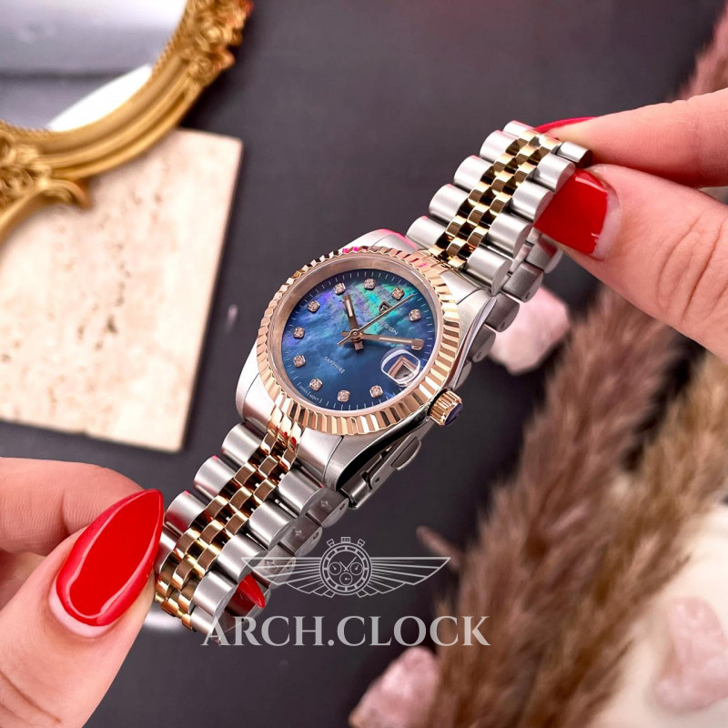 Часы Pagani Design PD-1794L Silver-Rose Gold-Blue Pearl, фото 2