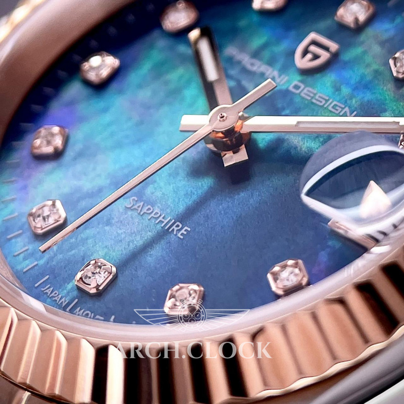 Часы Pagani Design PD-1794L Silver-Rose Gold-Blue Pearl, фото 8